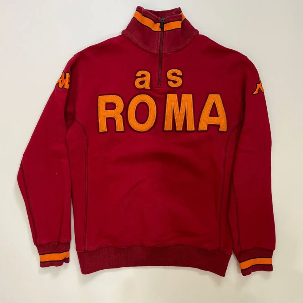 Vintage Kappa AS Roma quarter zip sweatshirt